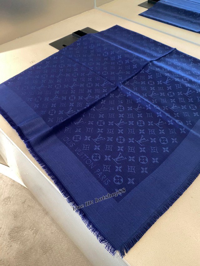 LV專櫃新品路易威登暗紋提花Monogram圖案時尚大方巾 mmyj1587